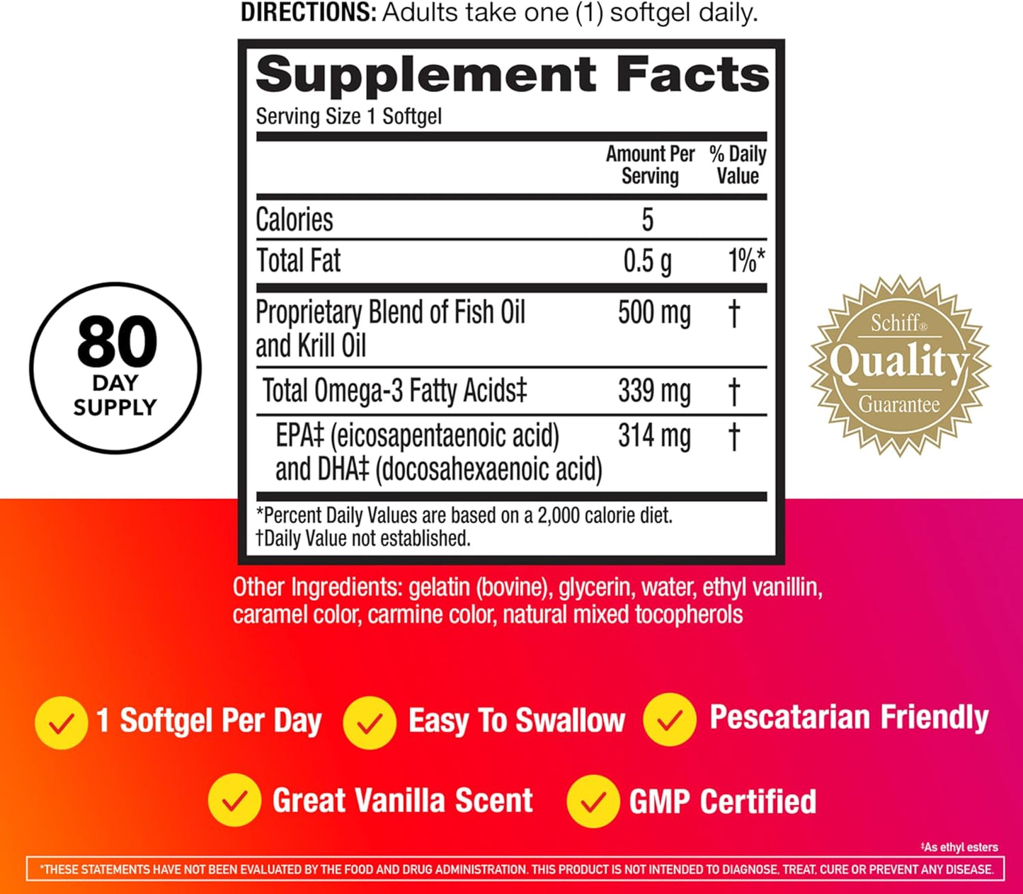 MegaRed Advanced 4in1 500mg Softgel 80CT