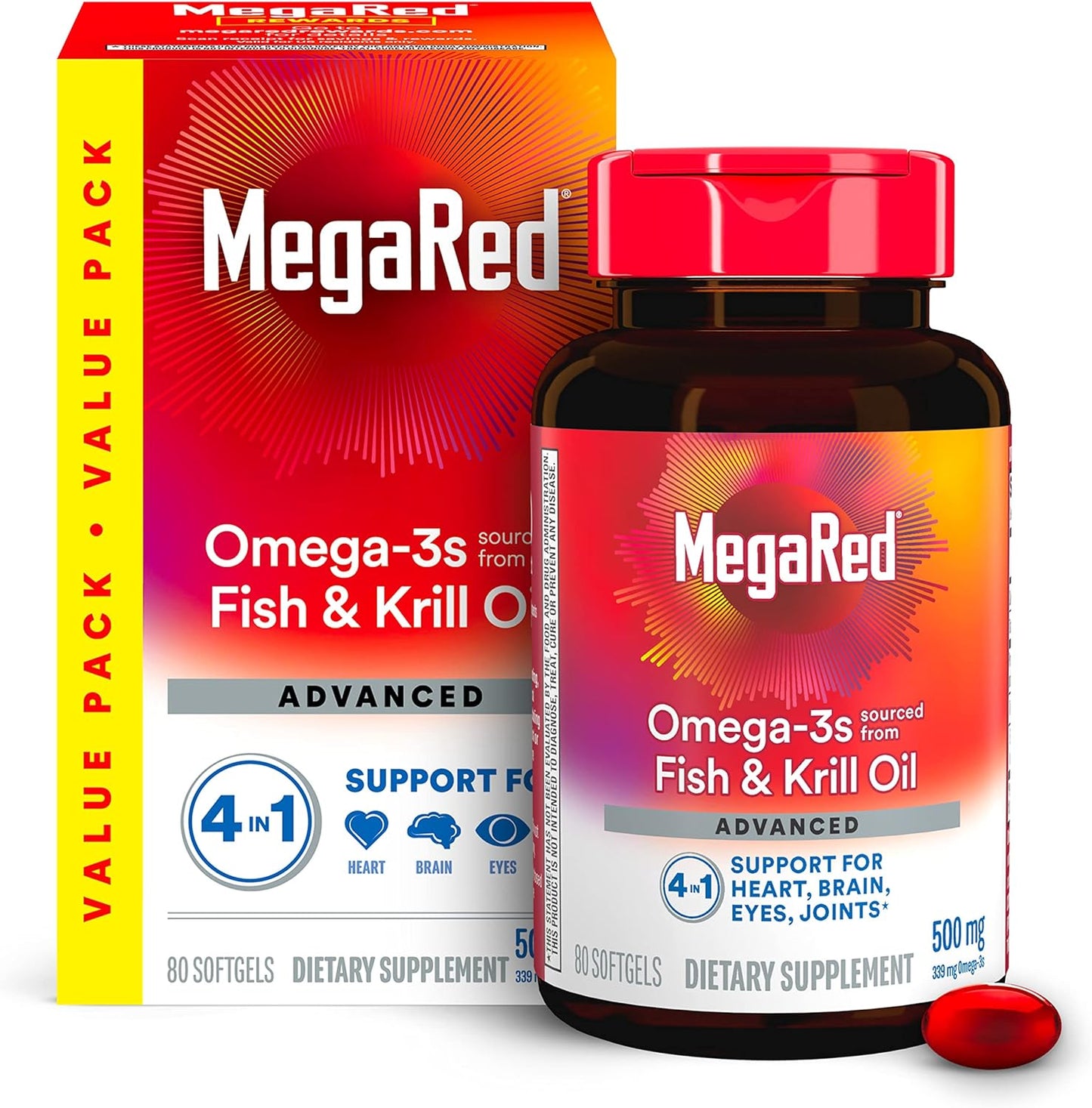 MegaRed Advanced 4in1 500mg Softgel 80CT