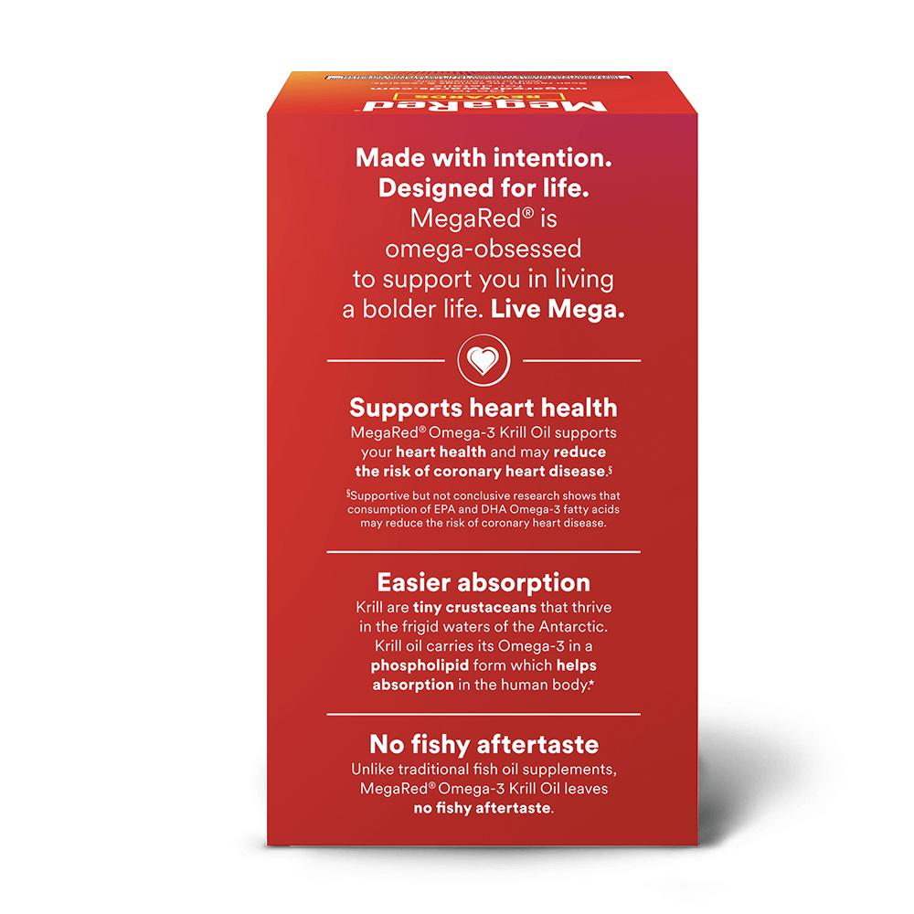 MegaRed 350mg Superior Omega-3 Krill Oil Softgels 130CT