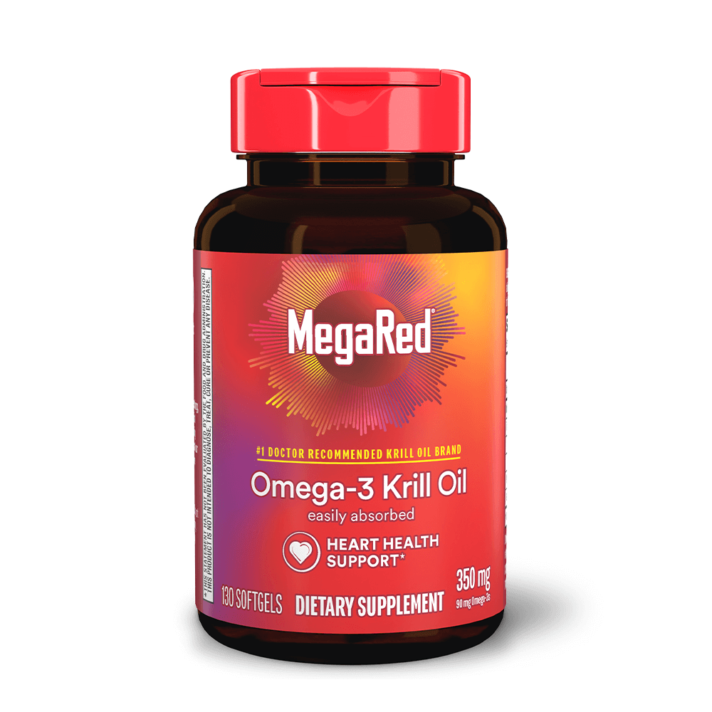 MegaRed 350mg Superior Omega-3 Krill Oil Softgels 130CT